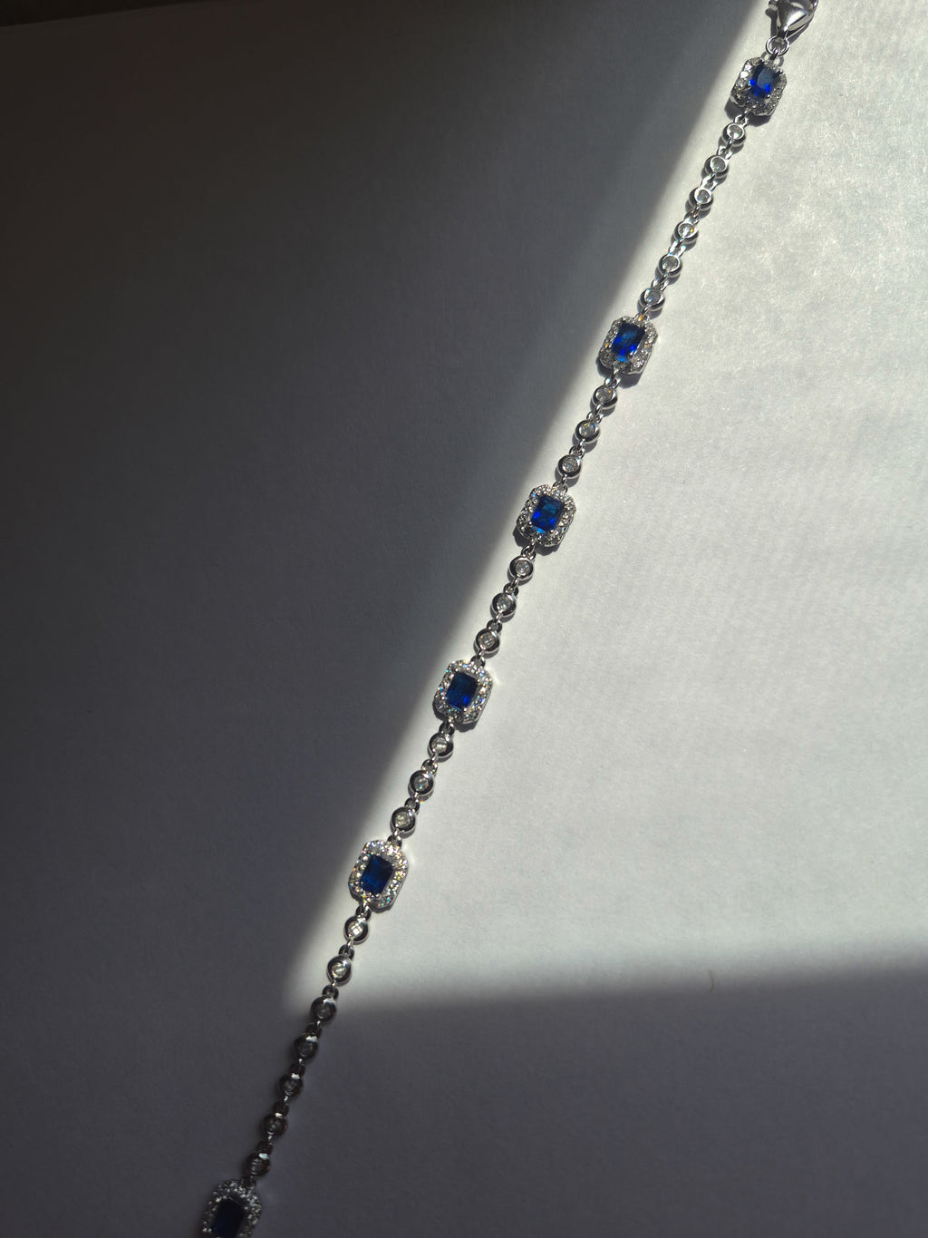 Sapphire Halo Bracelet