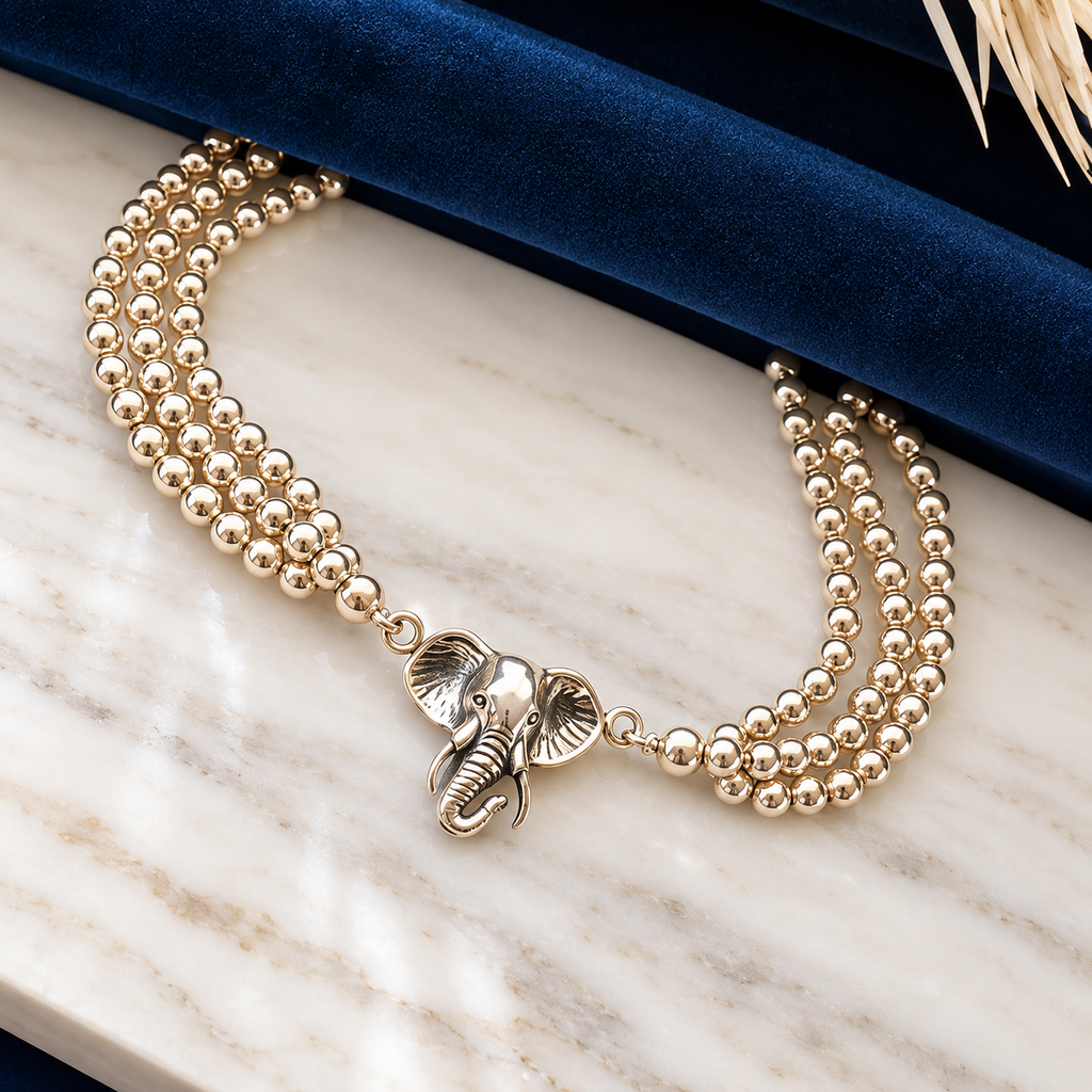 Elephant bead bracelet
