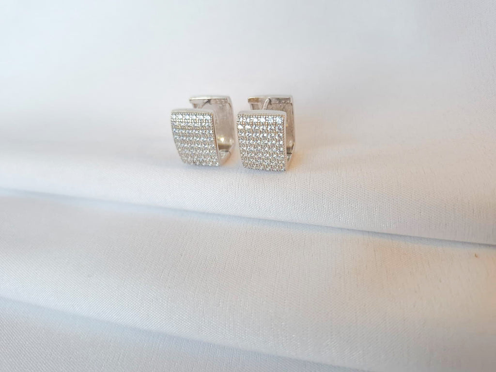 SQUARE reversible luxe hoops